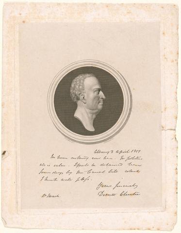 Asher Brown Durand, Engraving after relief profile of De Witt Clinton, 1817