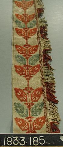 Unknown, Part of a bed curtain or bed valance, n.d.