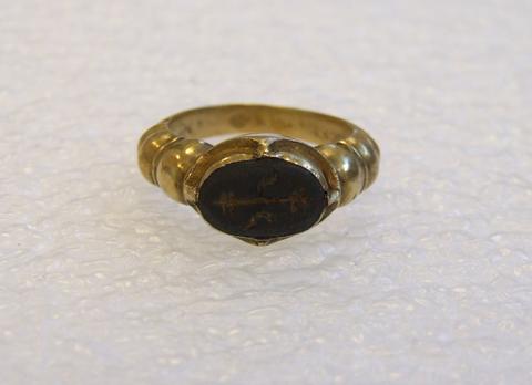 Unknown, Oval Gemstone Ring, 8th–10th century
