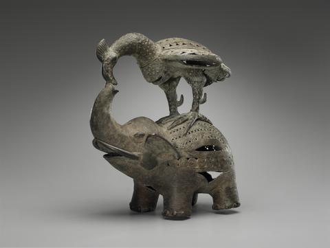 Elephant Surmounted by a Bird, mid to late 20th century