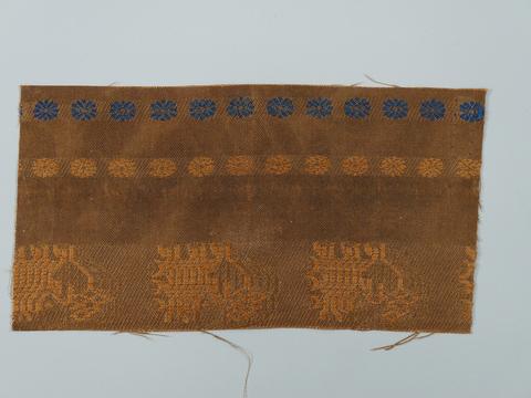 Unknown, Textile Fragment with Rosettes and Abstract  Animal Shapes, 1615–1868