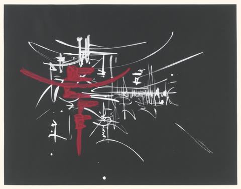 Georges Mathieu, Abstraction, 1954