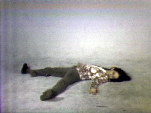 Bruce Nauman, Elke Allowing the Floor to Rise Up Over Her, Face Up, 1973