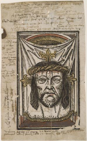 Unknown South German, The Sudarium (Veronica's Veil, or the Vera Icon), ca. 1500
