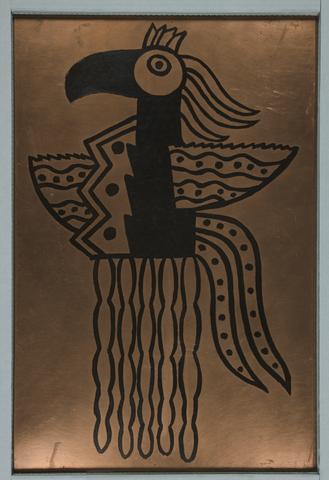 Fernand Léger, Copper plate for L'oiseau magique, 1953