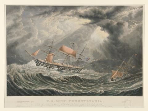 William James Bennett, U.S. Ship Pennsylvannia, 1839