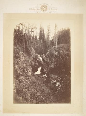 William Henry Jackson, Arched Falls Foot of Mt. Blackmore M.T., 1872
