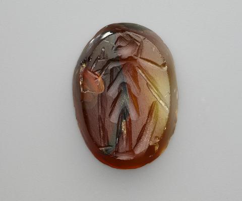 Carved Intaglio Gemstone with Figure of Athena, 1st–3rd century A.D.
