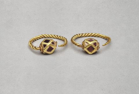 Pair of Earrings, 5th century A.D.