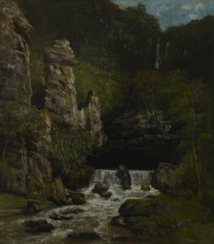 Gustave Courbet, Landscape with a Waterfall, ca. 1865