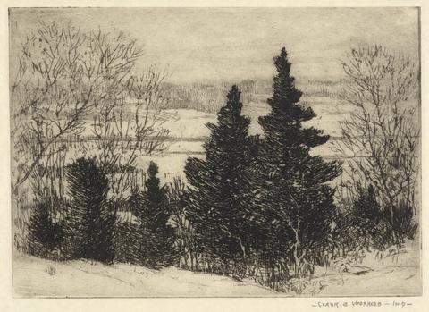 Clark Greenwood Voorhees, Winter scene, late 19th–early 20th century