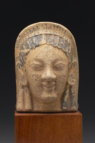 Unknown, Terracotta female antefix, ca. 520 B.C.