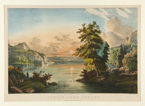 Currier & Ives, Indian Lake - Sunset, ca. 1860