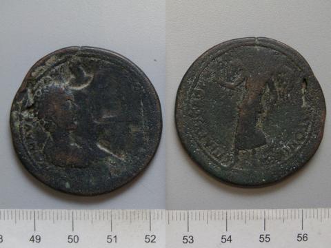 Caracalla, Roman Emperor, Coin of Caracalla, Roman Emperor from Stratonikeia, A.D. 211–17
