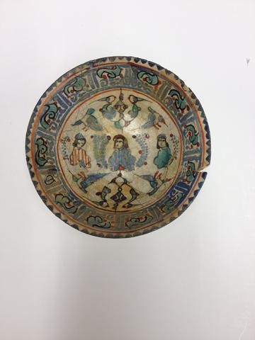 Unknown, Bowl with Three Figures, 12th–13th century