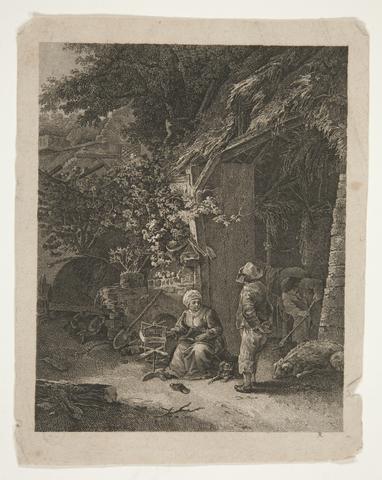 Christian Rosee, Untitled (peasant scene), n.d.