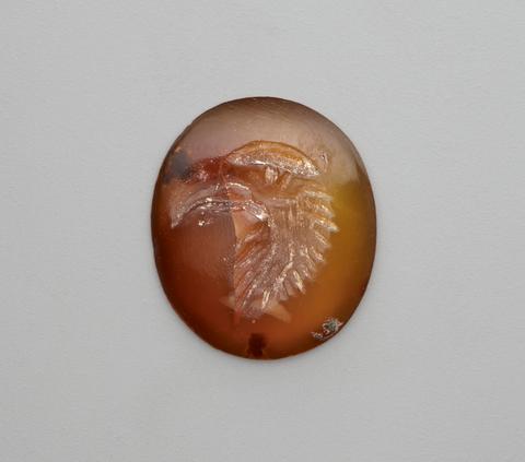 Carved Intaglio Gemstone with the Head of an Eagle, 1st–2nd century A.D.