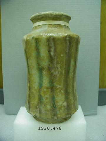 Unknown, Pharmacy Jar with Stripes, 12th–13th century