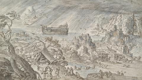 Hendrick van Cleve III, The Deluge, ca. 1599