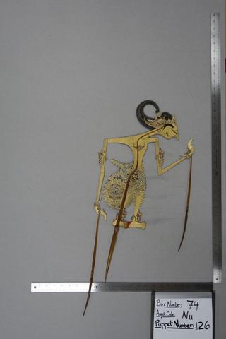 Ki Kertiwanda, Shadow Puppet (Wayang Kulit) of Suryatmojo, from the set Kyai Nugroho, 1913