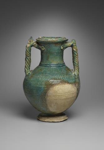 Unknown, large green two-handled jug, ca. 323 B.C.–A.D. 256