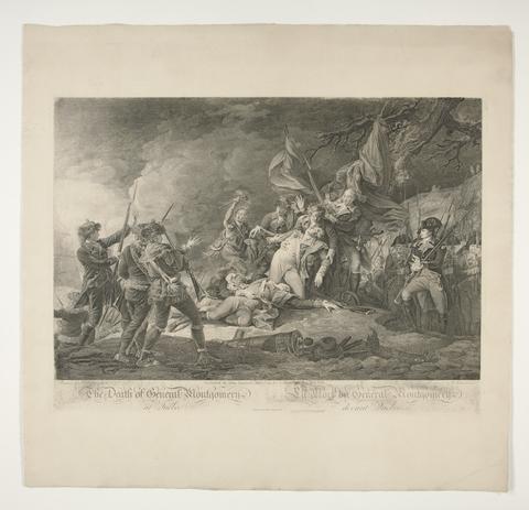 Christian Wilhelm Ketterlinus, The Death of General Montgomery at Quebec (La Mort du General Montgomery devant Quebec), 1808