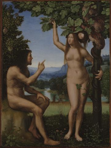 Mariotto Albertinelli, The Temptation of Adam and Eve, ca. 1509–13