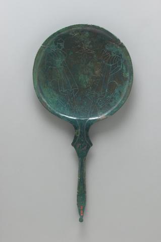 Unknown, Mirror with Dioskouroi, 3rd century B.C.