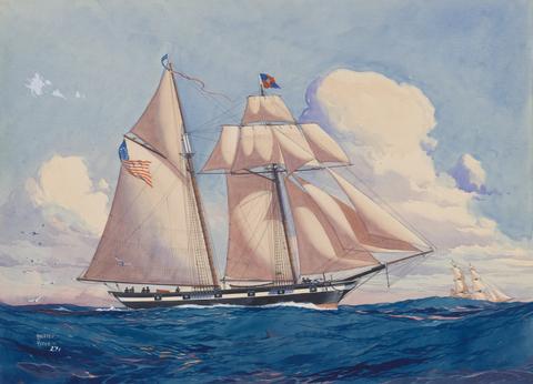 Worden Wood, Privateer "Diomede" of Salem, 1809, Capt. John Crowninshield, 1927