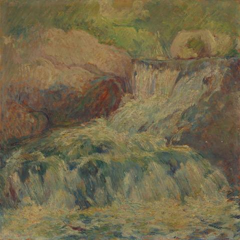 John Henry Twachtman, Waterfall, ca. 1890–95