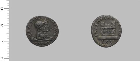 Augustus, Emperor of Rome, Denarius of Augustus, Emperor of Rome from Rome, 19 B.C.