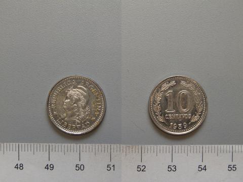 Republic of Argentina, 10 Centavos from Argentina, 1959