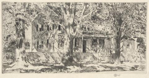 Childe Hassam, House on Main Street, Easthampton, 1922, 1922