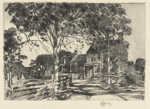 Childe Hassam, Walt Whitman's House, 1927, 1927