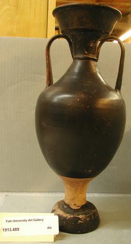 Unknown, Black-glazed amphora, ca. 300 B.C.
