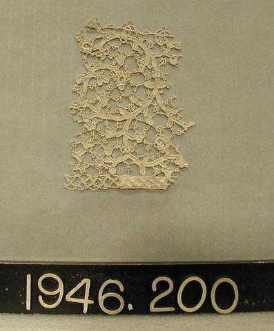 Unknown, Fragment of Lace, 19th century