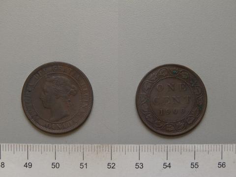Victoria, Queen of Great Britain, 1 Cent from London with Victoria, Queen of Great Britain, 1900