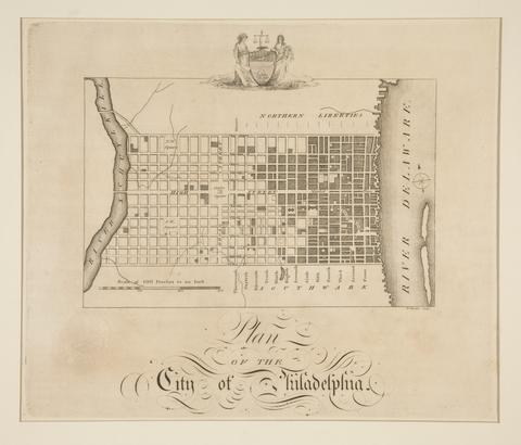 William F. Barker, Plan of the City of Philadelphia, ca. 1800