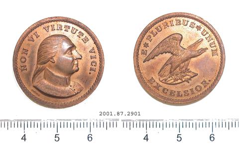 George Clinton, Medal Commemorating George Clinton, ca. 1860