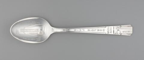 Lillian V. M. Helander, 1939 New York World's Fair Spoon, one of twelve, 1938