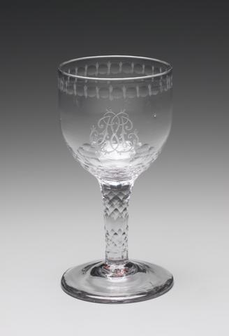 Unknown, Two Wine Glasses, 1770–90