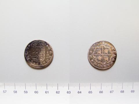 Charles II, King of England and Scotland, 2 Reals of Charles II, King of England and Scotland from Segovia, 1686