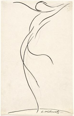 Abraham Walkowitz, Dance Abstraction: Isadora Duncan., ca. 1917