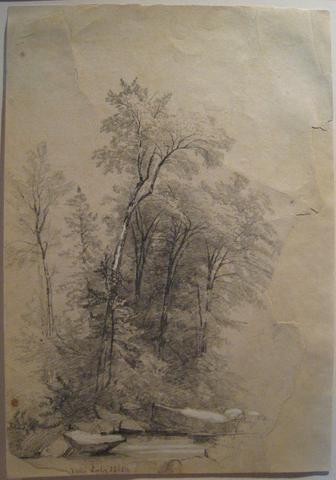 Arthur Fitzwilliam Tait, Catskill Mountains, from sketchbook of 1832, 1857