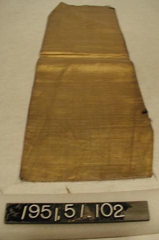 Unknown, Sample length of metal cloth, 1920