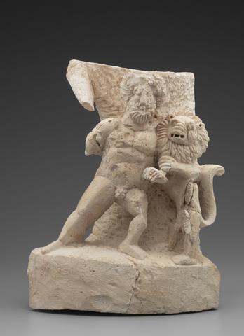 Unknown, Herakles and the Nemean Lion, ca. A.D. 160–256