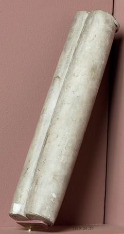 Unknown, Sculptor's model of a papyrus roll, 330–30 B.C.