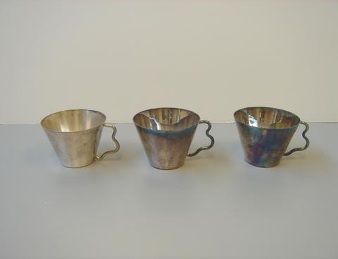 Laurinda Spear, Three prototype baby cups, ca. 1989