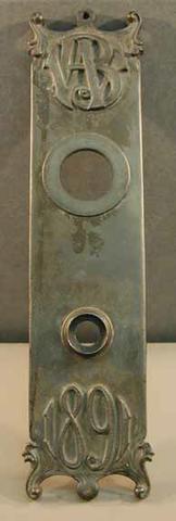 Louis H. Sullivan, Door escutcheon from the Wainwright Building, 1891