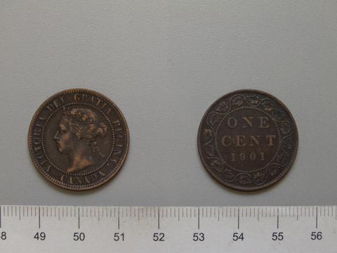 Victoria, Queen of Great Britain, 1 Cent from London with Victoria, Queen of Great Britain, 1901